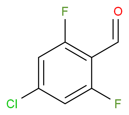 4-chloro-2,6-difluorobenzaldehyde_分子结构_CAS_252004-45-8