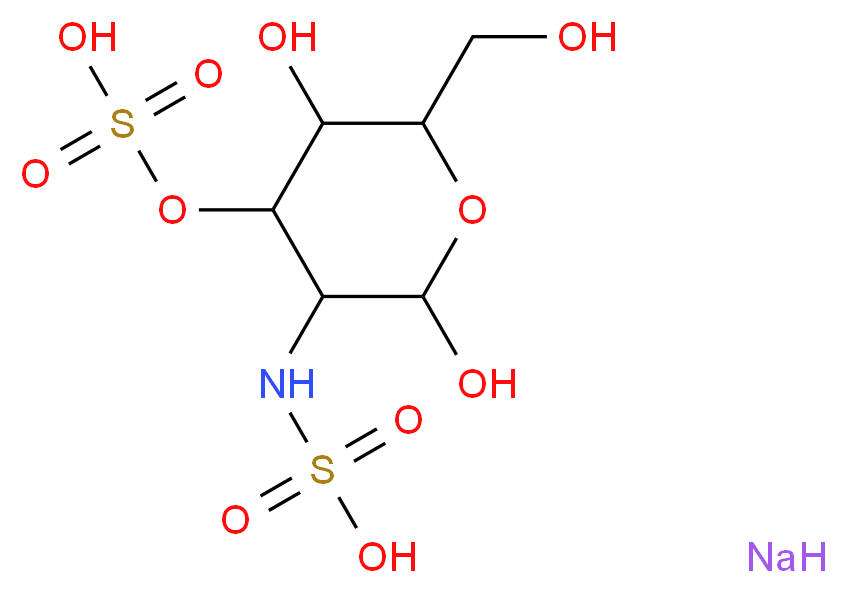 D-Glucosamine 2,3-disulfate disodium salt_分子结构_CAS_112898-34-7)