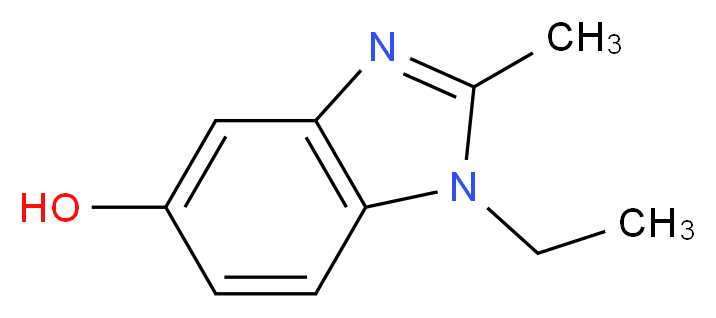 1-ethyl-2-methyl-1H-1,3-benzodiazol-5-ol_分子结构_CAS_82612-27-9