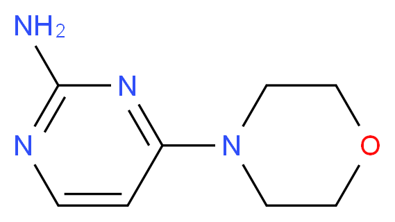 4-(morpholin-4-yl)pyrimidin-2-amine_分子结构_CAS_861031-56-3