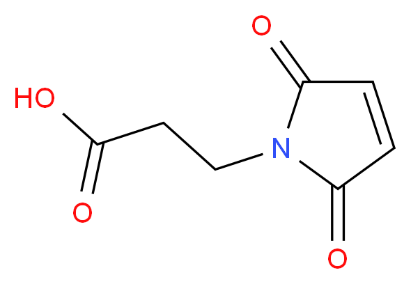 3-(2,5-dioxo-2,5-dihydro-1H-pyrrol-1-yl)propanoic acid_分子结构_CAS_)