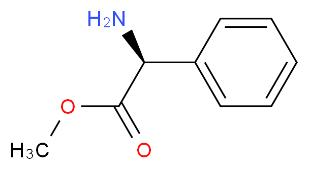 (S)-Methyl 2-amino-2-phenylacetate_分子结构_CAS_37760-98-8)