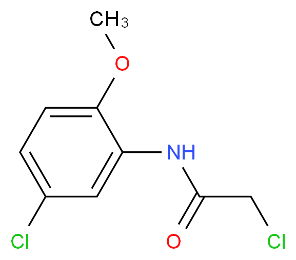 2-chloro-N-(5-chloro-2-methoxyphenyl)acetamide_分子结构_CAS_35588-41-1