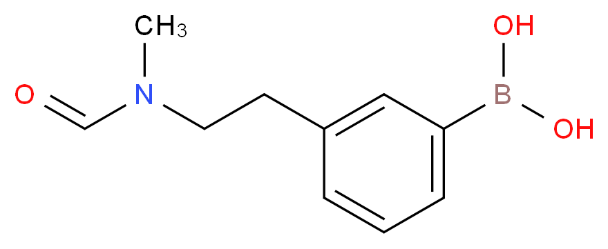 {3-[2-(N-methylformamido)ethyl]phenyl}boronic acid_分子结构_CAS_850567-22-5