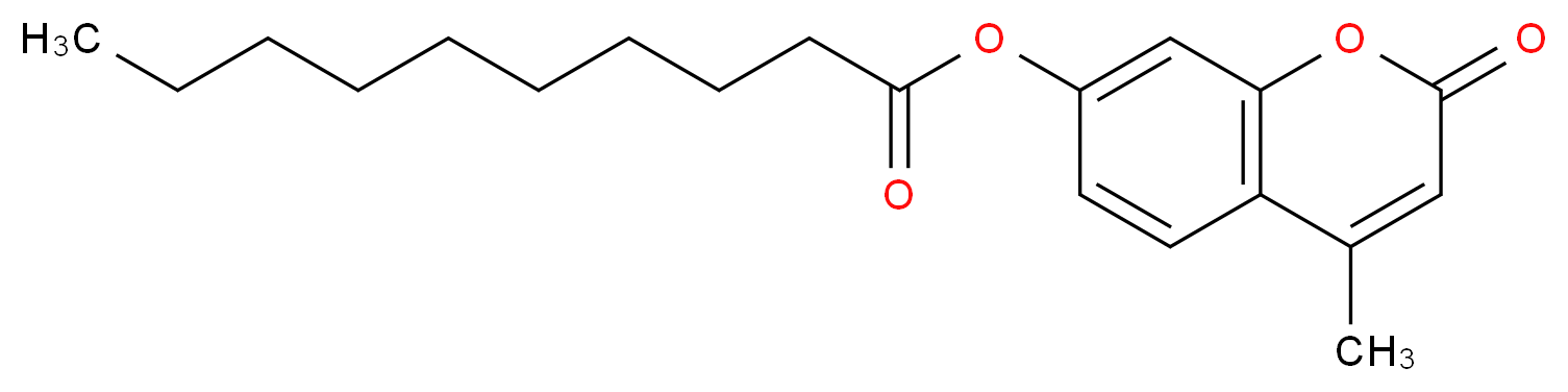 4-methyl-2-oxo-2H-chromen-7-yl decanoate_分子结构_CAS_66185-70-4