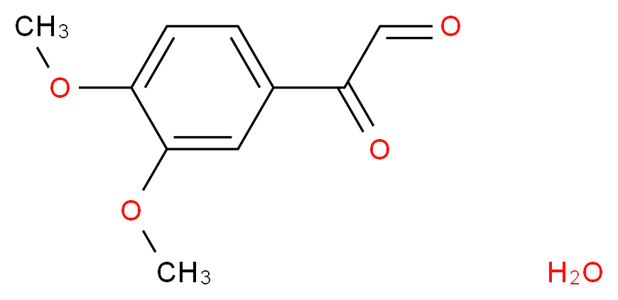 3,4-二甲氧基苯基乙二醛 水合物_分子结构_CAS_163428-90-8)