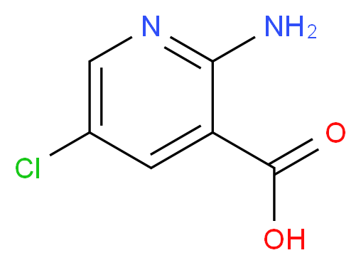 2-amino-5-chloropyridine-3-carboxylic acid_分子结构_CAS_52833-93-9