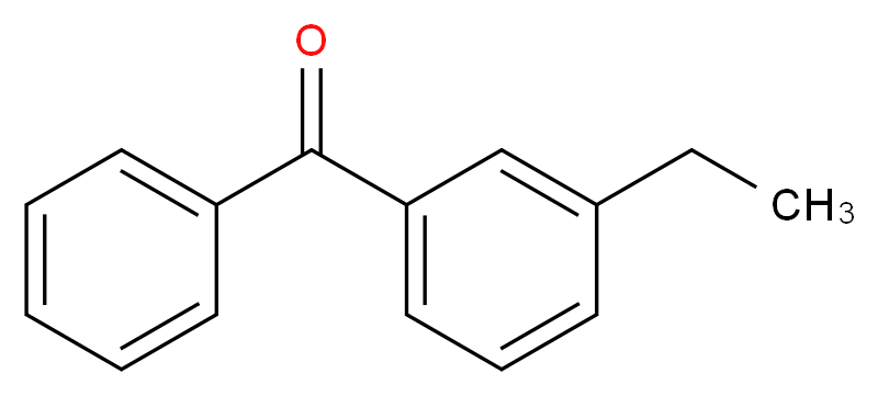 (3-ethylphenyl)(phenyl)methanone_分子结构_CAS_66067-43-4