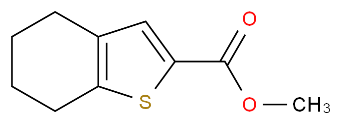 methyl 4,5,6,7-tetrahydro-1-benzothiophene-2-carboxylate_分子结构_CAS_91489-09-7