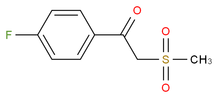 4'-Fluoro-2-(methylsulphonyl)acetophenone_分子结构_CAS_)