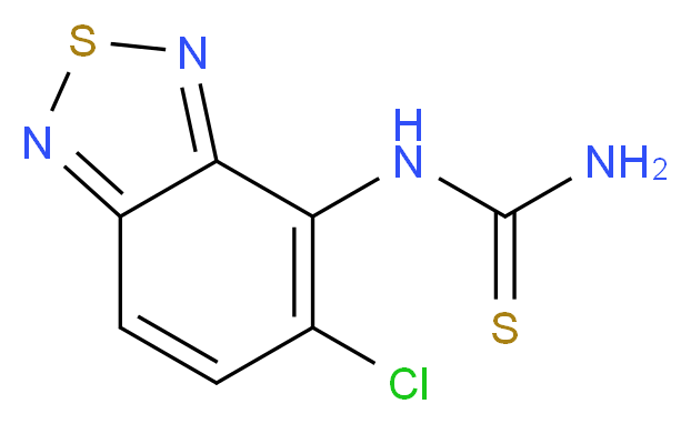 (5-chloro-2,1,3-benzothiadiazol-4-yl)thiourea_分子结构_CAS_51323-05-8