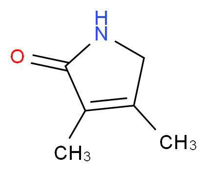 1,5-Dihydro-3,4-dimethyl-2H-pyrrol-2-one_分子结构_CAS_4030-22-2)