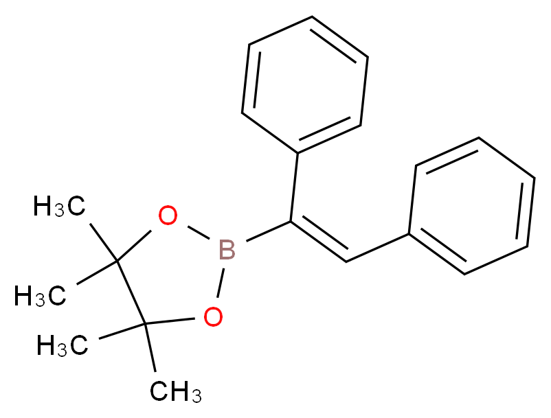 2-[(Z)-1,2-diphenylethenyl]-4,4,5,5-tetramethyl-1,3,2-dioxaborolane_分子结构_CAS_264144-59-4