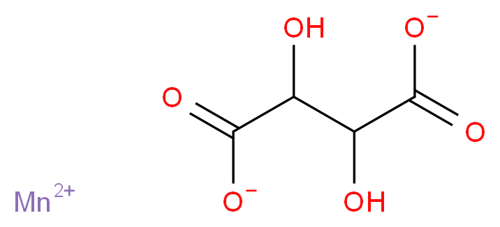 manganese(2+) ion 2,3-dihydroxybutanedioate_分子结构_CAS_67952-42-5