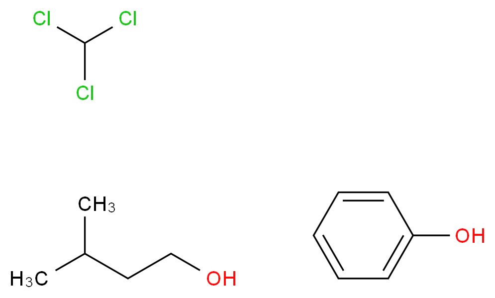 3-methylbutan-1-ol; phenol; trichloromethane_分子结构_CAS_136112-00-0