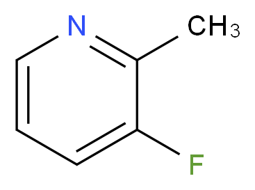 3-Fluoro-2-methylpyridine_分子结构_CAS_15931-15-4)