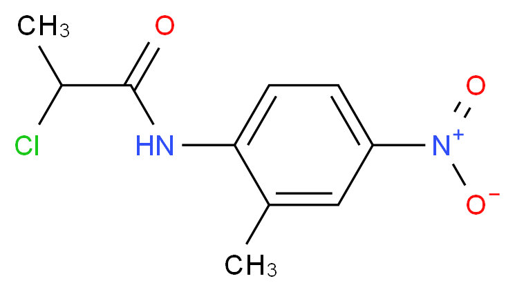 2-Chloro-N-(2-methyl-4-nitrophenyl)propanamide_分子结构_CAS_)