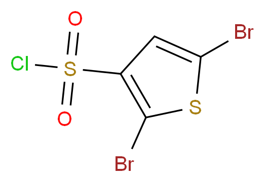 2,5-dibromothiophene-3-sulfonyl chloride_分子结构_CAS_70374-40-2)