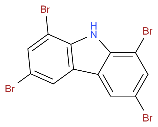 1,3,6,8-Tetrabromocarbazole_分子结构_CAS_55119-09-0)