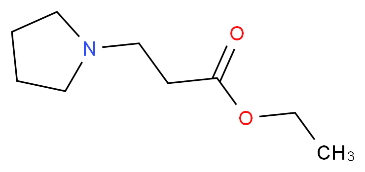 ethyl 3-(pyrrolidin-1-yl)propanoate_分子结构_CAS_6317-35-7)
