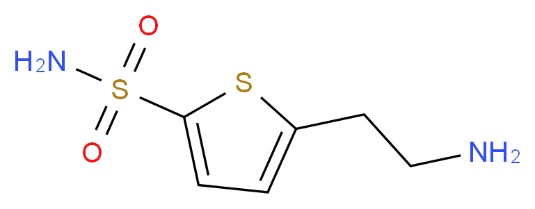 5-(2-aminoethyl)thiophene-2-sulfonamide_分子结构_CAS_109213-13-0)