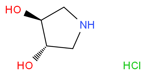 (3S,4S)-pyrrolidine-3,4-diol hydrochloride_分子结构_CAS_276862-76-1