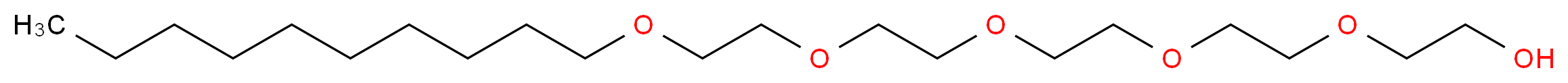 Pentaethylene glycol monodecyl ether_分子结构_CAS_23244-49-7)