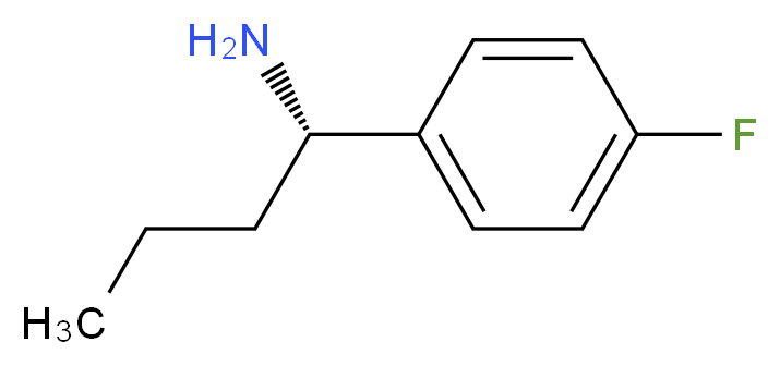 (1S)-1-(4-fluorophenyl)butan-1-amine_分子结构_CAS_321840-52-2