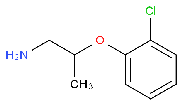 1-[(1-aminopropan-2-yl)oxy]-2-chlorobenzene_分子结构_CAS_886763-29-7