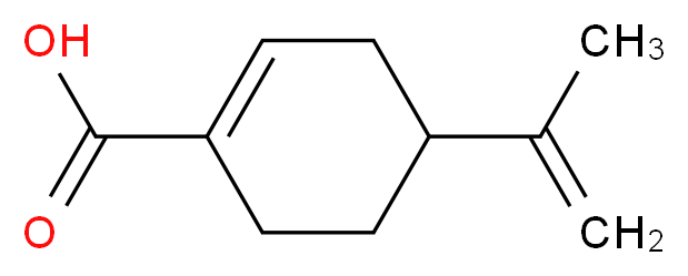 4-(prop-1-en-2-yl)cyclohex-1-ene-1-carboxylic acid_分子结构_CAS_7694-45-3