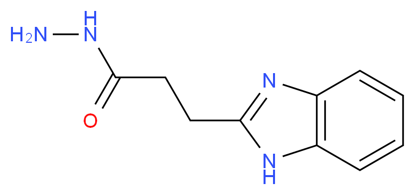 3-(1H-1,3-benzodiazol-2-yl)propanehydrazide_分子结构_CAS_143949-72-8