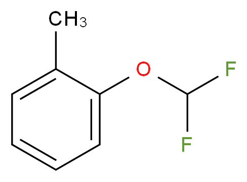 2-(Difluoromethoxy)toluene_分子结构_CAS_42173-52-4)