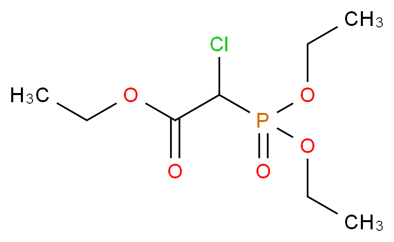 ethyl 2-chloro-2-(diethoxyphosphoryl)acetate_分子结构_CAS_7071-12-7