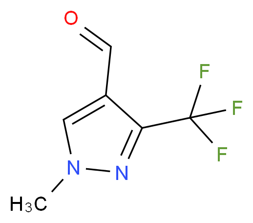 1-methyl-3-(trifluoromethyl)-1H-pyrazole-4-carbaldehyde_分子结构_CAS_128225-66-1