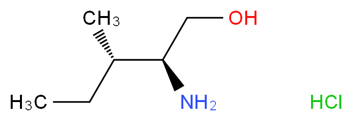 (2S,3S)-2-amino-3-methylpentan-1-ol hydrochloride_分子结构_CAS_4379-13-9