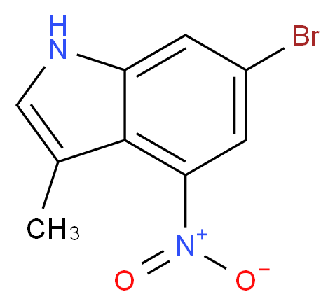 6-BROMO-3-METHYL-4-NITROINDOLE_分子结构_CAS_374633-30-4)