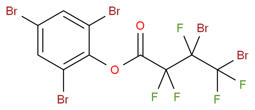 2,4,6-tribromophenyl 3,4-dibromo-2,2,3,4,4-pentafluorobutanoate_分子结构_CAS_124311-21-3