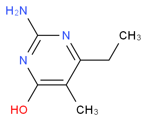 2-amino-6-ethyl-5-methylpyrimidin-4-ol_分子结构_CAS_134277-54-6