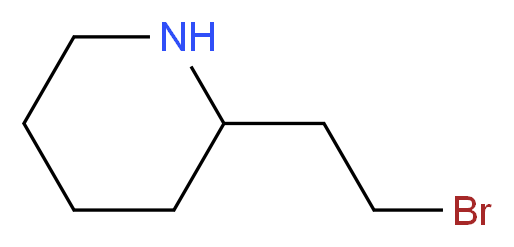 2-(2-bromoethyl)piperidine_分子结构_CAS_731742-05-5