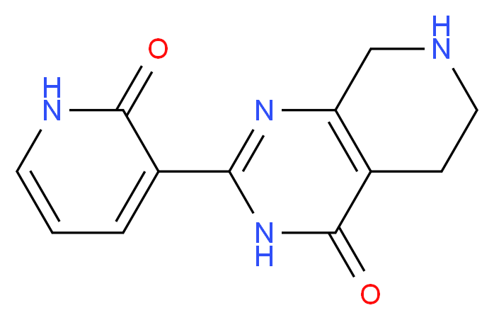 2-(2-oxo-1,2-dihydro-3-pyridinyl)-5,6,7,8-tetrahydropyrido[3,4-d]pyrimidin-4(3H)-one_分子结构_CAS_)