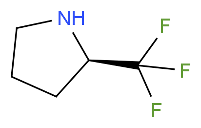 2(R)-2-Trifluoromethylpyrrolidine_分子结构_CAS_119618-29-0)