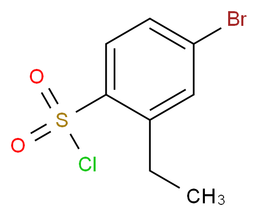4-Bromo-2-ethylbenzenesulphonyl chloride_分子结构_CAS_175278-24-7)