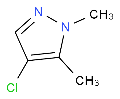 4-Chloro-1,5-dimethyl-1H-pyrazole_分子结构_CAS_)