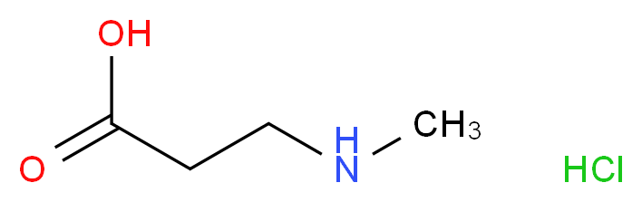 3-(methylamino)propanoic acid hydrochloride_分子结构_CAS_2679-14-3