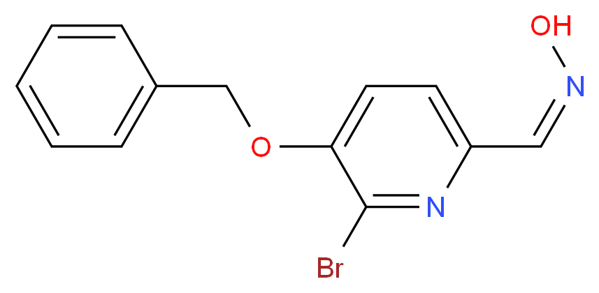 (Z)-N-{[5-(benzyloxy)-6-bromopyridin-2-yl]methylidene}hydroxylamine_分子结构_CAS_1228670-37-8