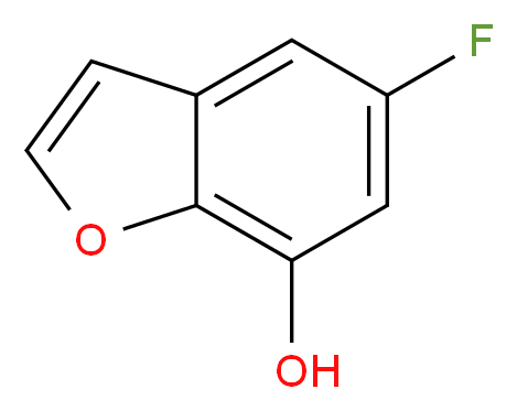 5-fluoro-1-benzofuran-7-ol_分子结构_CAS_246029-02-7