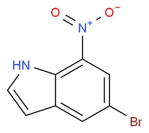 5-溴-7-硝基吲哚_分子结构_CAS_165669-16-9)