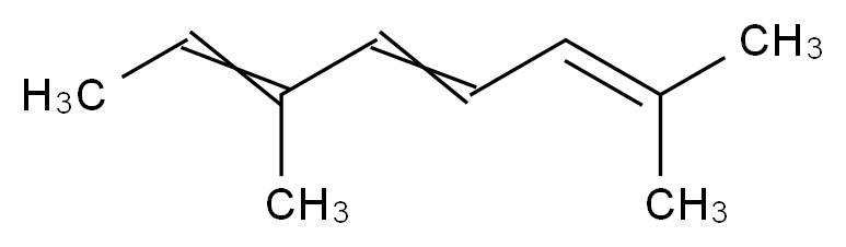 (4E,6E)-2,6-dimethylocta-2,4,6-triene_分子结构_CAS_)