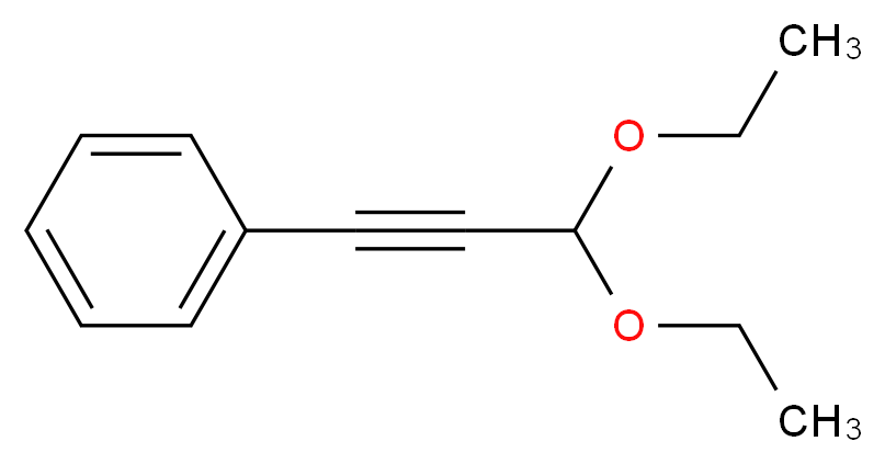 (3,3-Diethoxyprop-1-yn-1-yl)benzene_分子结构_CAS_6142-95-6)
