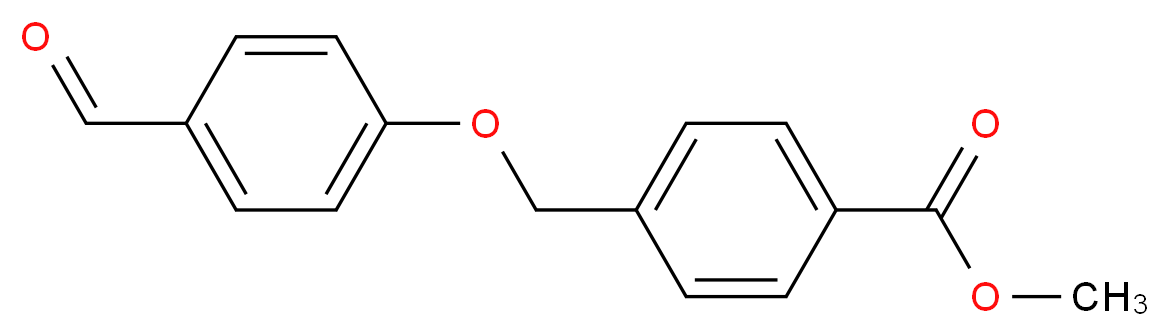 Methyl 4-[(4-formylphenoxy)methyl]benzoate_分子结构_CAS_)